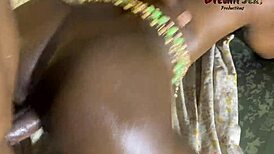 Vera's Slim Waist Handles Monster Ebony Cock Riding Hardcore