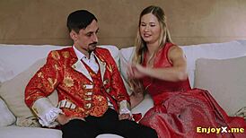 Busty Blonde's Smooth Pussy Devours Massive Cock in HD