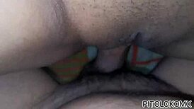 Gym latina arrives to rest but hubby sneaks in for creampie ride