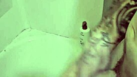 oh man rubbing my throbbing cock in and out of this steamy shower feels so damn good right now