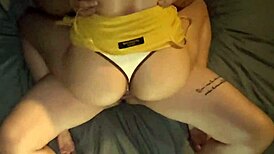 watching my unfaithful esposa ride mrblue's cock like a real amateur slut