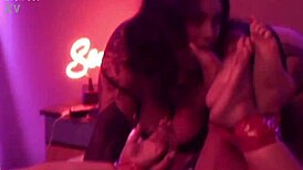 girls ravage cocks in wild foot fetish orgy