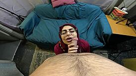 mia shakes arab ass in niqab lingerie close-up toy compilation