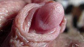 clitoris reaches intense orgasm in homemade amateur closeup