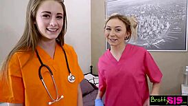 whoa stepsis 😍 hot teen 18+ rides my monster cock in taboo family fuck with blonde sucking and missionary