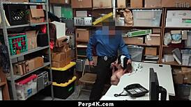 think this suspect's seduction will get her out of trouble with cops?