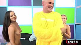 easter bunny babes with big tits skinny asses guzzle throbbing bbc in wild threesome cumfest 🐰🍆💦