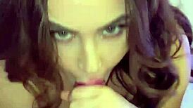 Natasha Nice eyes steamy lingerie romp with shaved pussy tease