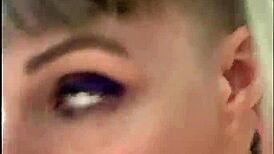 i moan uncontrollably in pleasure deepthroating friend's sloppy monster cock close-up