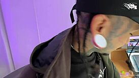 i called the repairman for internet and ended up deepthroating his cock