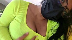 stepmom calls neighbor and stepson over to fuck her hard