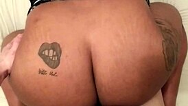 Ebony BBW Stepdaughter Tempts Stepdad for Holiday Hardcore Ride