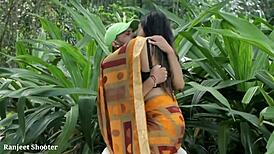 sexy indian bhabhi teases with huge natural tits seduction