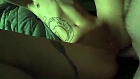 shy skinny teen hates cum but takes first bukkake gangbang orgy