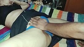 hey, my cute girlfriend called me over alone to her bedroom for some hot hindi fucking