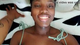 Needy big tit ebony teen slut begs stepdad for wet pussy sex training now!