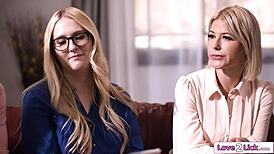 lesbian teachers sneak foursome with pussy licks and face sitting thrills