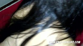 hot brazilian wife bends for amateur anal creampie and foot fetish doggystyle