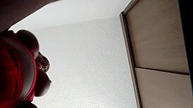 Needy big tit ebony teen slut begs stepdad for wet pussy sex training now!