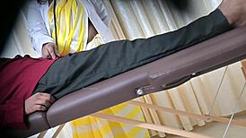 Dude, desi doctor sahiya jerks patient off good