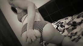 Ever ridden a massive BBC like this tattooed UK teen in lingerie?