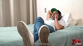 Friend's huge cock invites me for netflix while pounding me hard