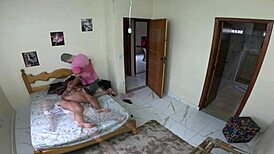 amigo da onca cums deep in best friend's wife's pussy at the hostel quickie uh oh