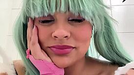 Gassy BBW Cosplayer Farts Loudly in Public Toilet at Con