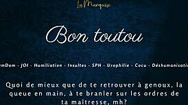 bon toutou ready for your french joi femdom cuckold humiliation?