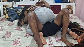 My sexy college teacher Payal moans during hardcore fuck at her house